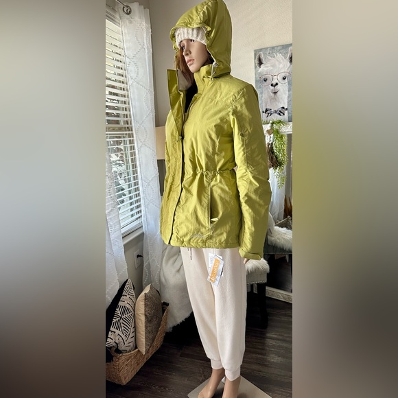 Eddie Bauer Women’s Windfoil Parka Green Winter Jacket Small New - Picture 1 of 14